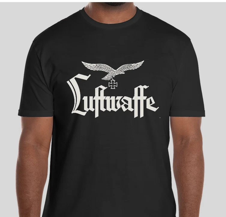 WW2 Nazi German SS LUFTWAFFE EAGLE WW2 WWII T shirt Military