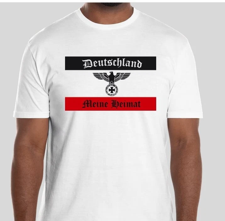 WW2 Nazi German SS Deutschland Eagle Wehrmacht Military Army T shirt