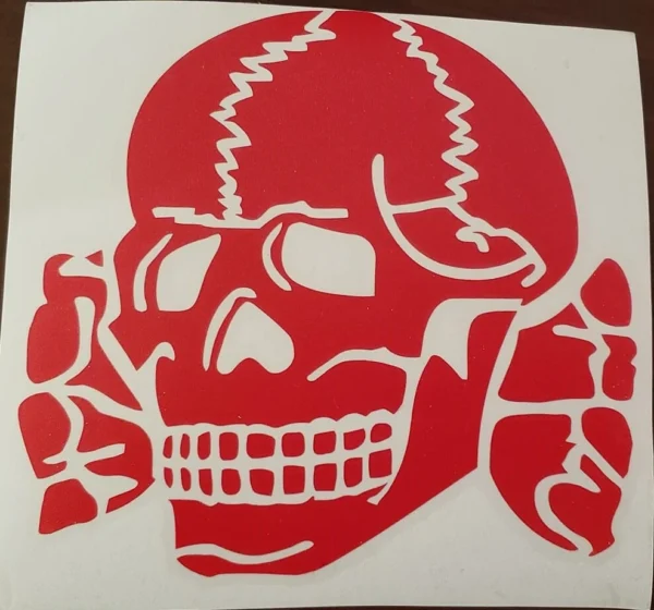 s-l1600 (5) Waffen SS Totenkopf Deathhead Death Head Skull Decal WW2 Nazi German Third Reich