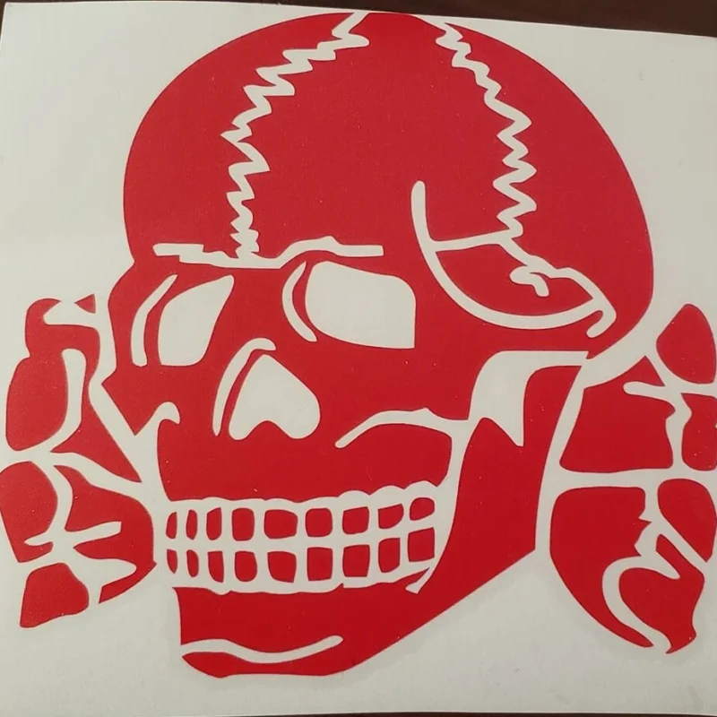 Waffen SS Totenkopf Deathhead Death Head Skull Decal WW2 Nazi German Third Reich