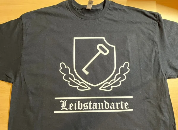 s-l1600 WW2 Nazi German SS Leibstandarte Key Panzer division military T shirt