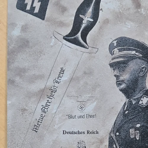 SS Himmler Honor Dagger Postcard WW2 Nazi German Third Reich Postal Card