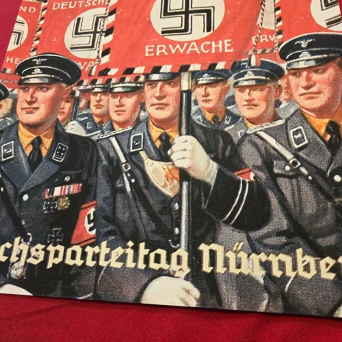 ss-nsdap-reichsparteitag-nurnberg-march-w-deutschland-erwache-standard-flags-banners-ww2-g-03-0b4e0aa3 SS NSDAP Reichsparteitag Nurnberg March w Deutschland Erwache Standard Flags Banners WW2 German Third Reich Poster
