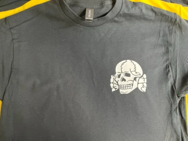 sss WW2 Nazi German SS Totenkopf Death Head Skull Third Reich T Shirt