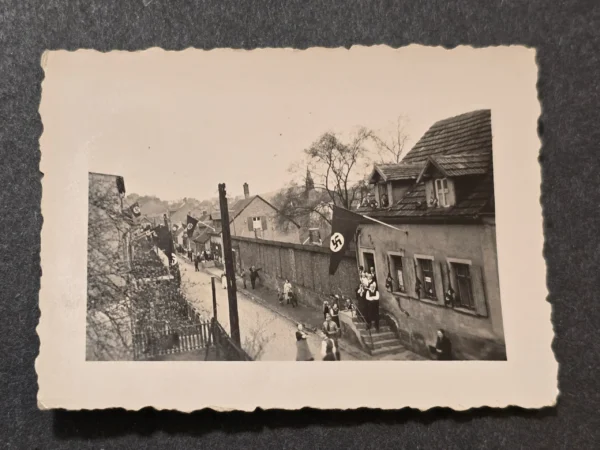 Swastika Flags Banners SA Stormtrooper WW2 German Third Reich Era Photo