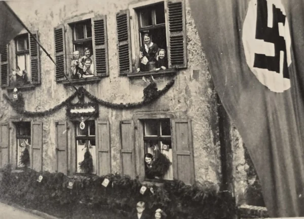 swastika-flags-third-reich-nsdap-party-fanatics-w-20-flags-ww2-german-photo-02-687d04b0 SWASTIKA FLAGS! Third Reich NSDAP Party Fanatics w 20+ Flags WW2 German Photo