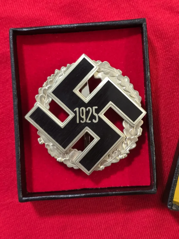 Third Reich Early NSDAP Gau Honor Badge 1925 LDO Boxed Award WW2 Nazi German