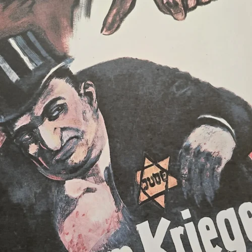 this-is-a-jewish-war-ww2-nazi-german-anti-semitic-jewish-poster-print-02-b2e5cec7 THIS IS A JEWISH WAR! WW2 Nazi German Anti-Semitic Jewish Poster Print
