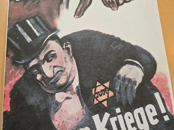 this-is-a-jewish-war-ww2-nazi-german-anti-semitic-jewish-poster-print-02-b2e5cec7 THIS IS A JEWISH WAR! WW2 Nazi German Anti-Semitic Jewish Poster Print