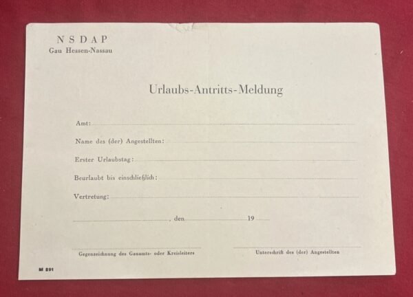 tr1-ba272aa.jpg 1940 Third Reich Nsdap Party Job Work Vacation NAZI German Document WW2 WWII