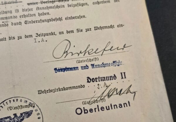 tr3-f4e8efa.jpg RARE WWII German Young 18 y/o Luftwaffe Acceptance Certificate Document 1942 Flieger Truppe