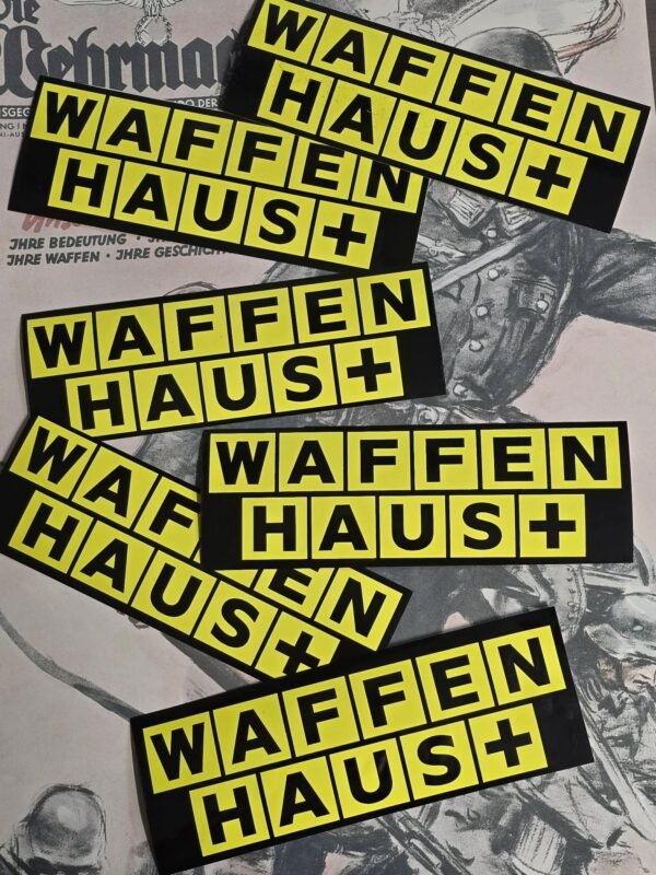 waf1 WAFFEN HAUS Waffle House Spoof WW2 German Third Reich SS Decal Sticker
