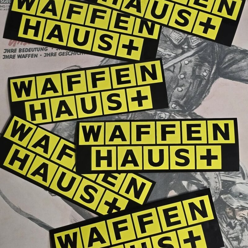 WAFFEN HAUS Waffle House Spoof WW2 German Third Reich SS Decal Sticker