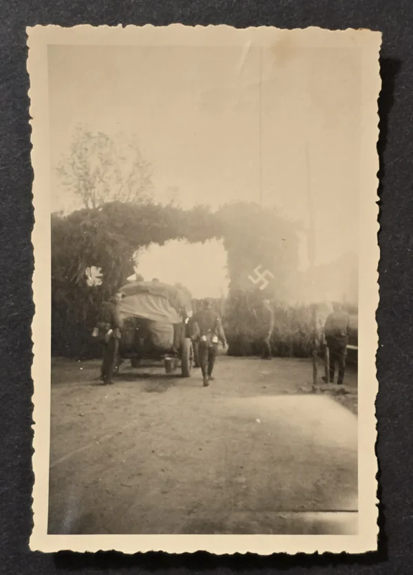 ww2-german-1941-third-reich-military-cemetery-funeral-procession-photo-swastika-flags-02-1d44b38a WW2 German 1941 Third Reich Military Cemetery Funeral Procession Photo Swastika Flags