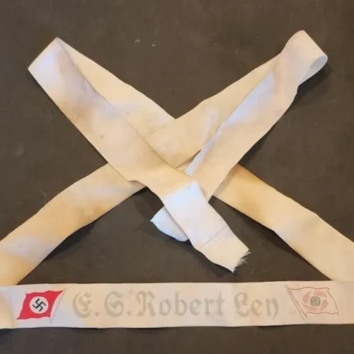 WW2 German KdF C.S. Robert Ley Cap Tally Ribbon Maritime Kriegsmarine Naval Style 2