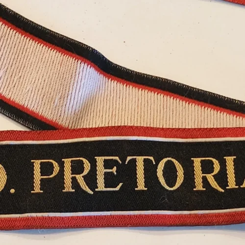 WW2 German Kriegsmarine KdF Deutsche Afrika-Linien D. PRETORIA Cap Tally Ribbon