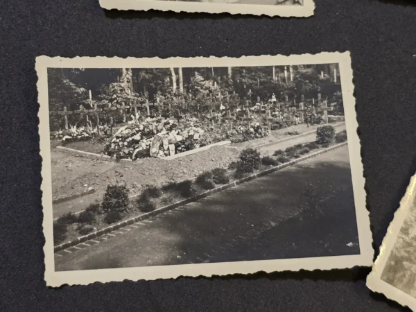 WW2 German NSDAP Third Reich Funeral Photo lot w Swastika & Iron Cross Sashes