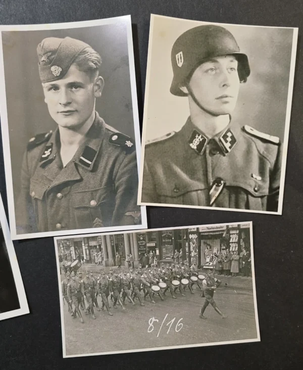 WW2 German SS SA Stormtrooper Photo Lot (7pc) Large Format