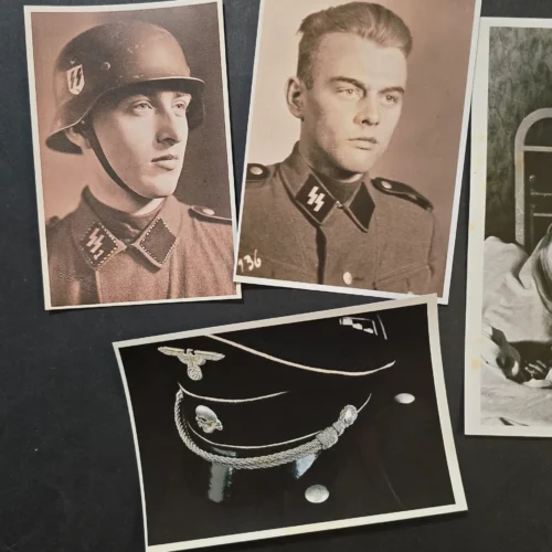 WW2 German SS SA Stormtrooper Photo Lot (7pc) Large Format