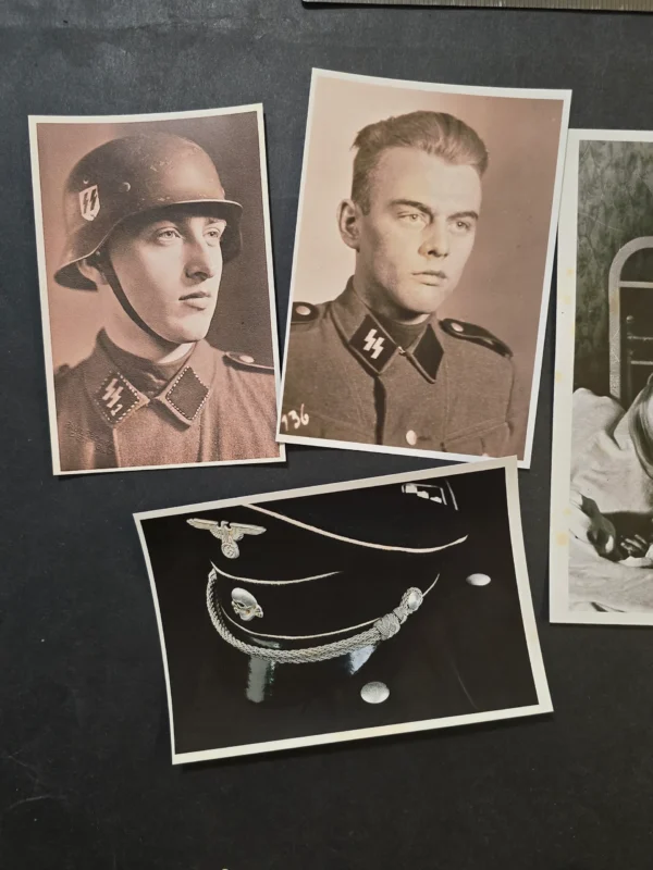 WW2 German SS SA Stormtrooper Photo Lot (7pc) Large Format