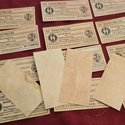 WW2 German SS Visor Cap Hat RZM Tags Wholesale Dealers lot x 20