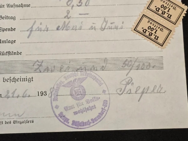 ww2-german-third-reich-1938-ns-volkswohlfahrt-donation-receipt-gau-d-sseldorf-welfare-cont-02-f735a0a6 WW2 German Third Reich 1938 NS-Volkswohlfahrt Donation Receipt – Gau Düsseldorf Welfare Contribution Document