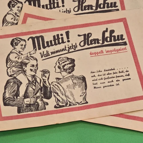 WW2 German Third Reich Era Tobacco Cigarette Cigar Store paper bags