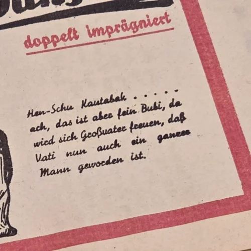 WW2 German Third Reich Era Tobacco Cigarette Cigar Store paper bags