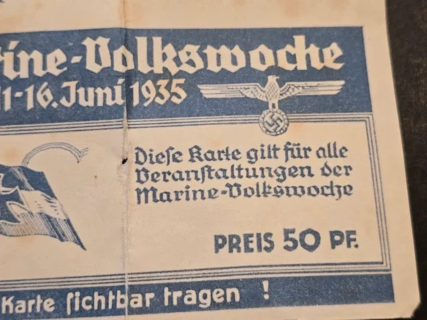 ww2-german-third-reich-kriegsmarine-1935-marine-volkswoche-kiel-admission-card-02-c450161e WW2 German Third Reich Kriegsmarine 1935 Marine-Volkswoche Kiel Admission Card