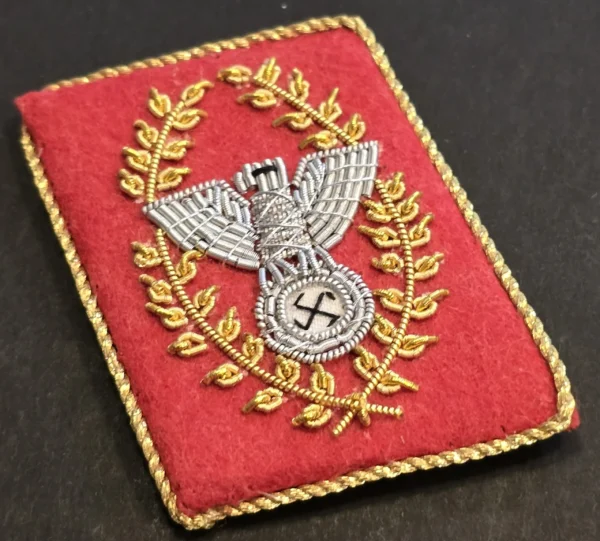 WW2 Nazi German NSDAP Political Officials Swastika Eagle Collar tabs