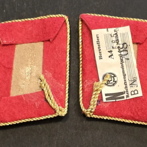 WW2 Nazi German NSDAP Political Officials Swastika Eagle Collar tabs