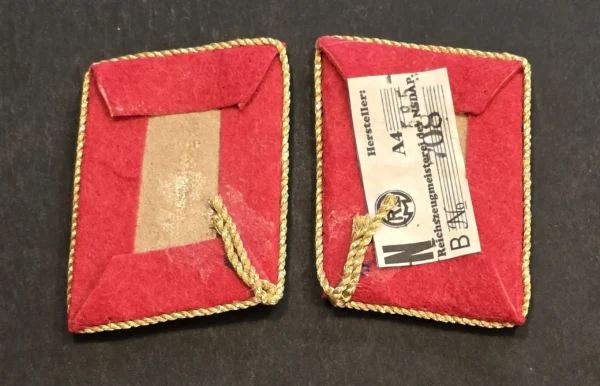 WW2 Nazi German NSDAP Political Officials Swastika Eagle Collar tabs