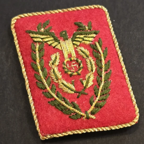 WW2 Nazi German NSDAP Political Officials Swastika Eagle Collar tabs style 2