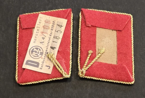 WW2 Nazi German NSDAP Political Officials Swastika Eagle Collar tabs style 2