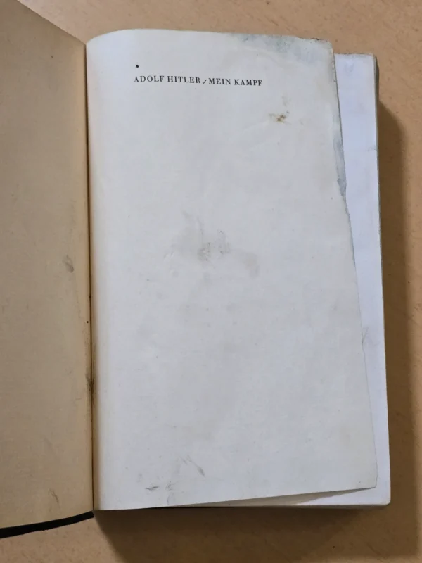 WW2 Nazi German Third Reich 1941 Adolf Hitler Mein Kampf Book People's Edition NSDAP