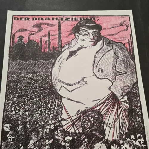 WW2 Nazi German Third Reich Anti-Semitic Anti-Communist Poster Print