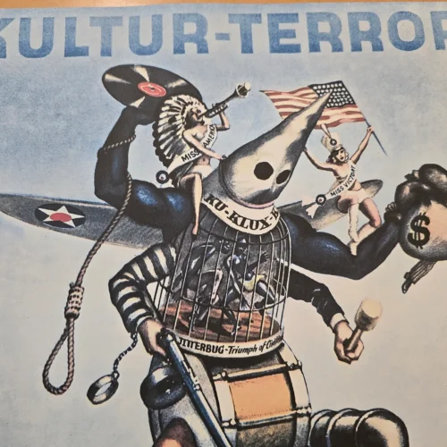WW2 Nazi German Third Reich “Kultur-Terror” Anti-Allied Propaganda Poster Print