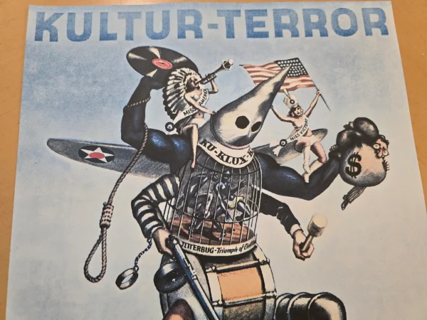 WW2 Nazi German Third Reich “Kultur-Terror” Anti-Allied Propaganda Poster Print