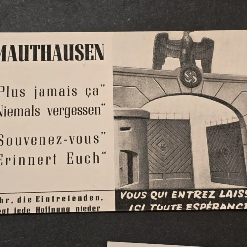 WW2 Nazi German Third reich Mauthausen Concentration Camp Liberation Photo Card Lot