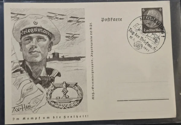 ww2-nazi-german-third-reich-propaganda-postcard-set-tag-der-briefmarke-1941-02-9fde6493 WW2 Nazi German Third Reich Propaganda Postcard Set Tag der Briefmarke 1941