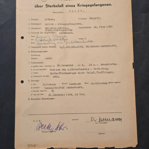 ww2-russian-pow-kia-killed-luftwaffe-machine-gun-fire-death-certificate-document-03-f96f8594 WW2 Russian POW KIA Killed Luftwaffe Machine Gun Fire Death certificate Document
