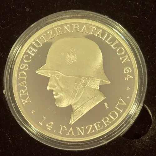 wwii-german-third-reich-14th-panzer-division-silver-medal-medallion-stalingrad-02-030ce644 WWII German Third Reich 14th Panzer Division Silver Medal Medallion Stalingrad
