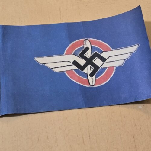 Original Pre-WWII German Deutscher Luftsportverband DLV Table Flag on Stick c.1933-1937
