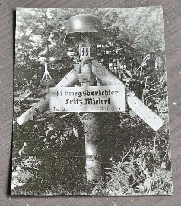 20260527_175020 WWII Waffen SS Grave of SS War Reporter Correspondent Fritz Mielert Photo