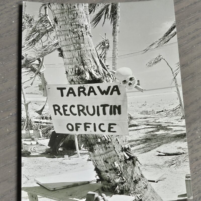 WW2 USMC Battle of Tarawa Nov. 1943 US Marines Recruiting Office Japan Japanese Photo