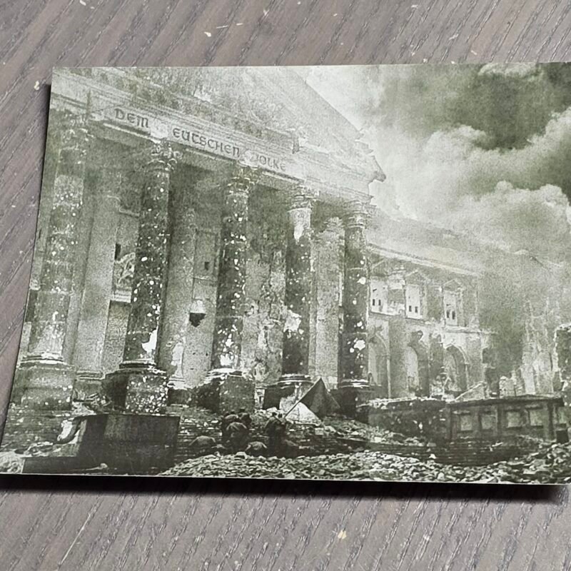 WWII Battle of Berlin May 1945 Reichstag Ruins Collapse of Nazi Germany Photo