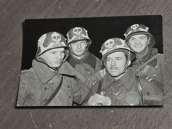 20260527_180006 Finnish Company of Death Winter War Dec. 1939 Photo Skull Helmet Camouflage
