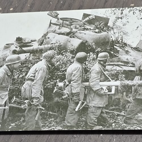 WWII German Luftwaffe Fallschirmjäger Paratroopers Panther Tank Photo