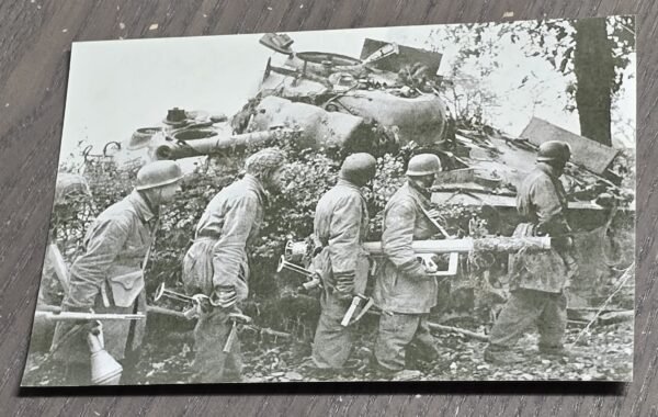 WWII German Luftwaffe Fallschirmjäger Paratroopers Panther Tank Photo