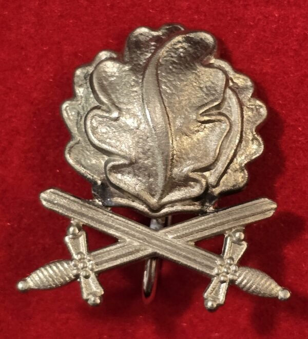 WW2 German Oak Leaf w swords Badge 800 Silver Steinhauer & Lück Lüdenscheid Pin
